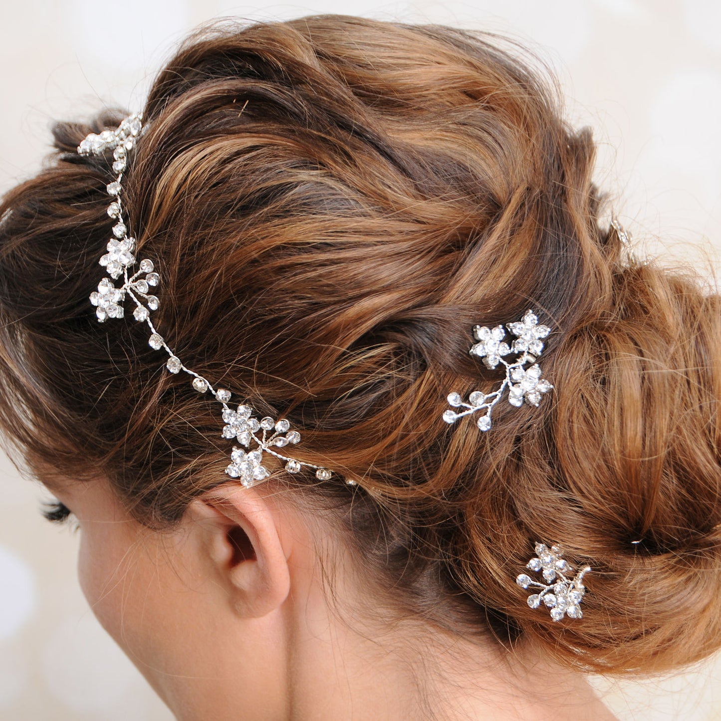 GYPSOPHILA hair vine and pin set