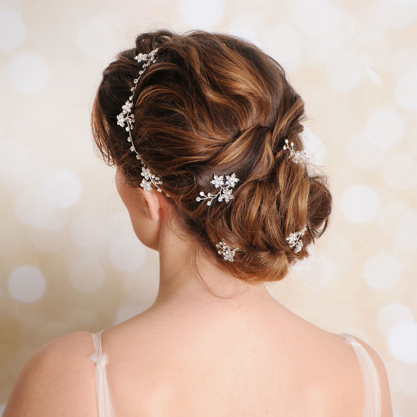 GYPSOPHILA hair vine and pin set