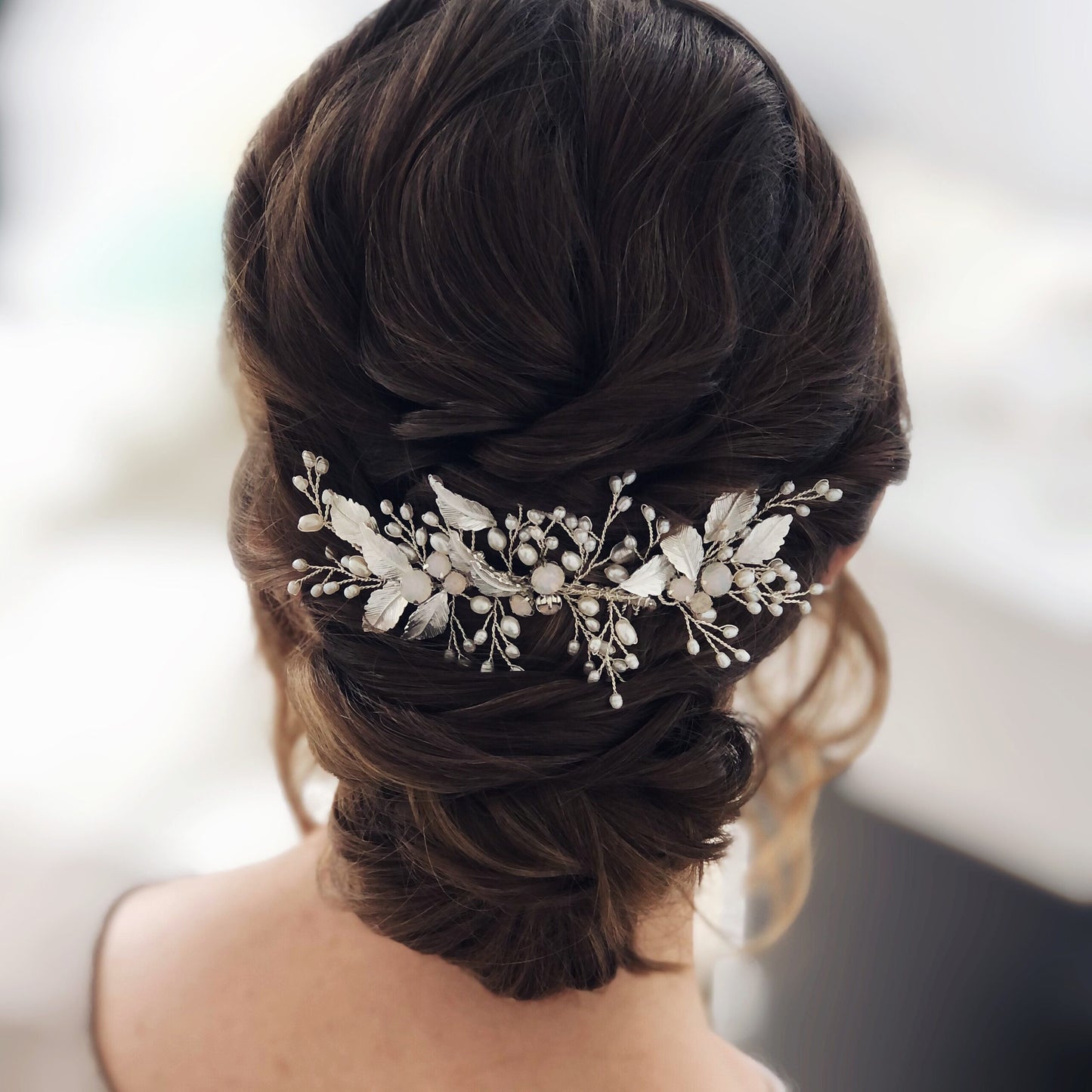 Moonstone haircomb