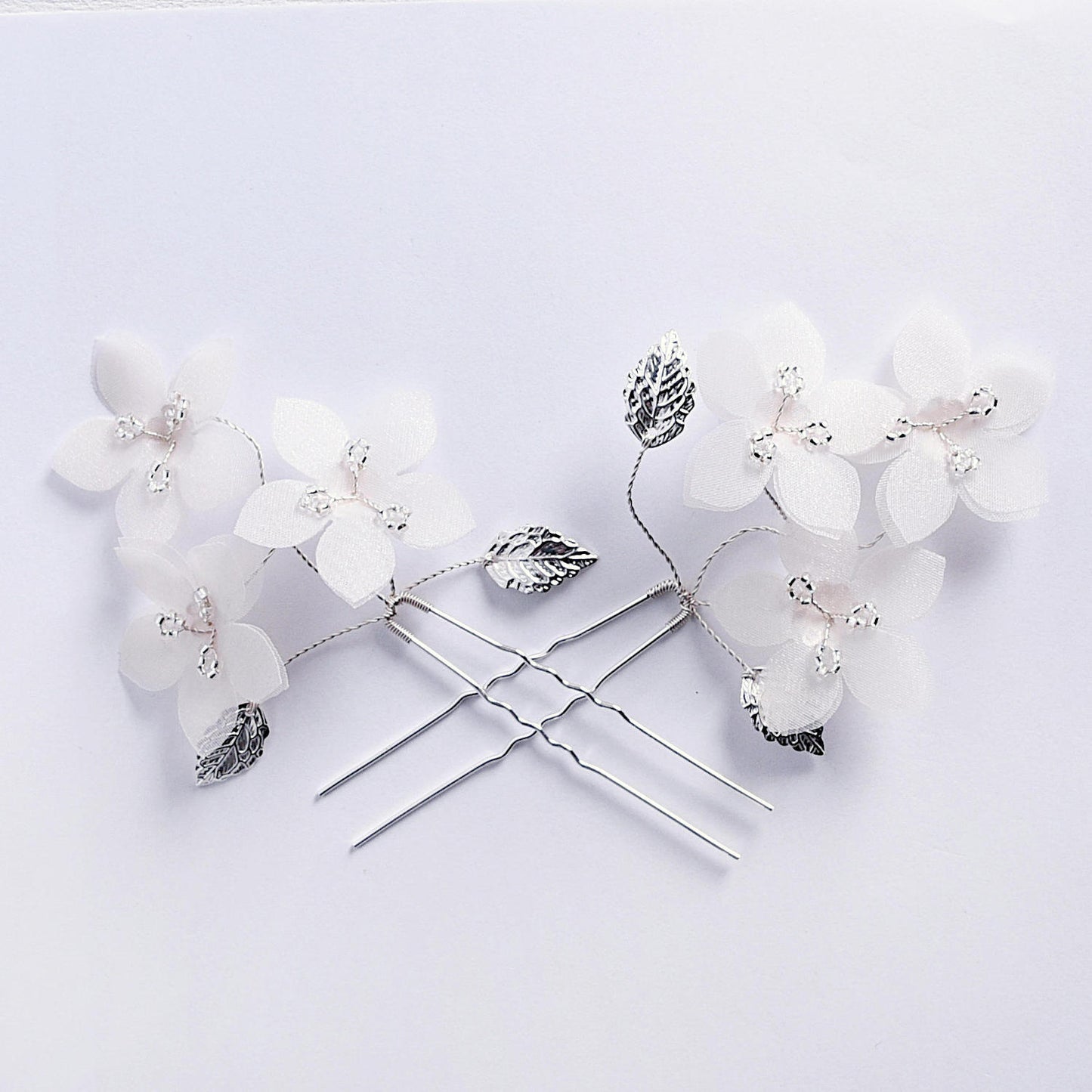 Gardenia Blossom Hair Pins