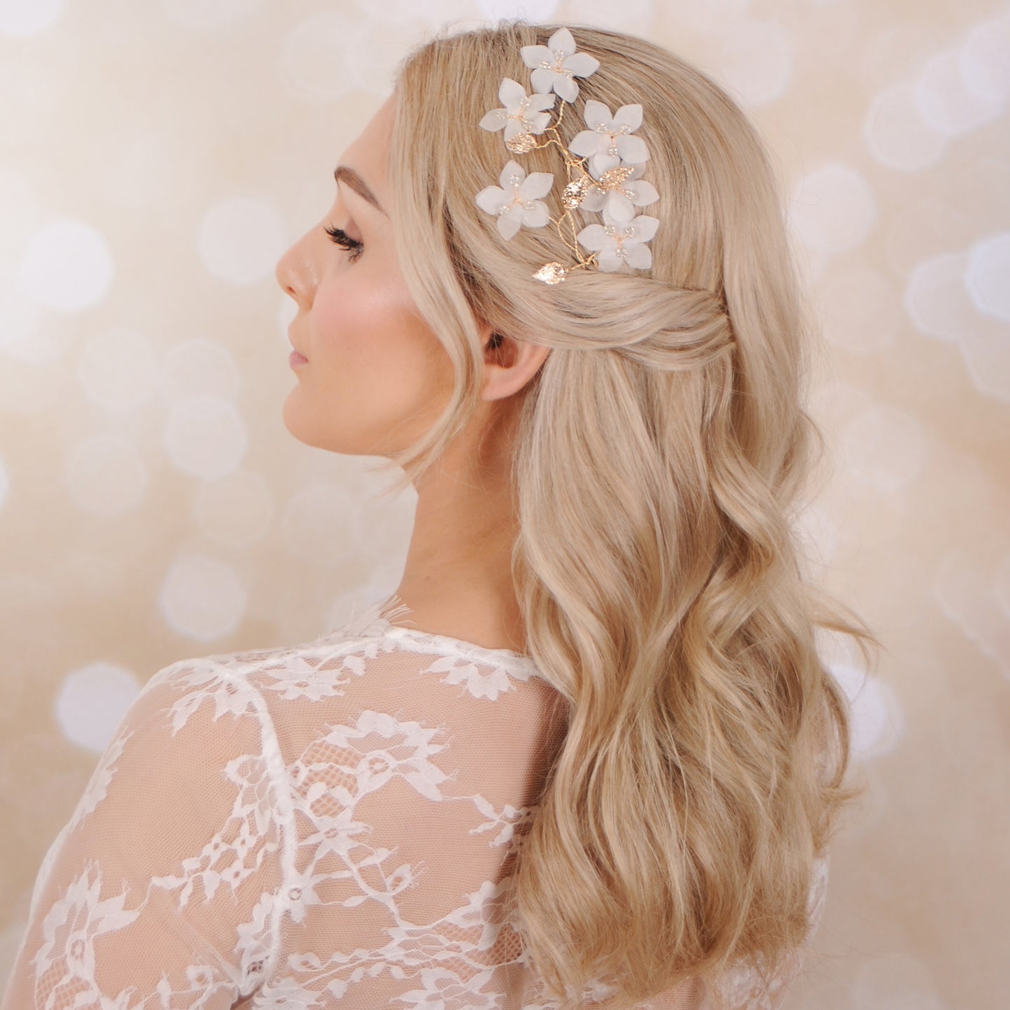 MAGNOLIA BLOSSOM hair pins
