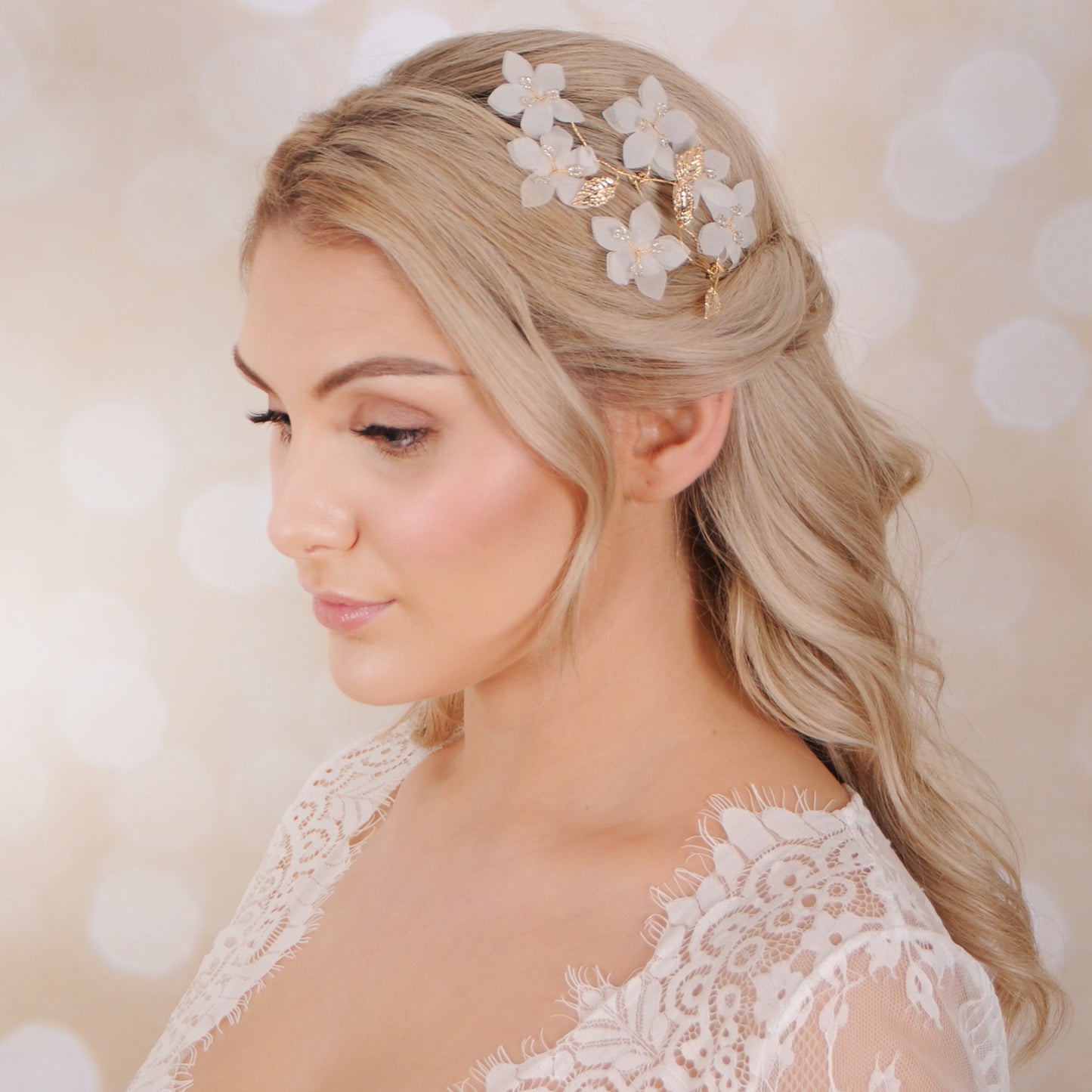 MAGNOLIA BLOSSOM hair pins