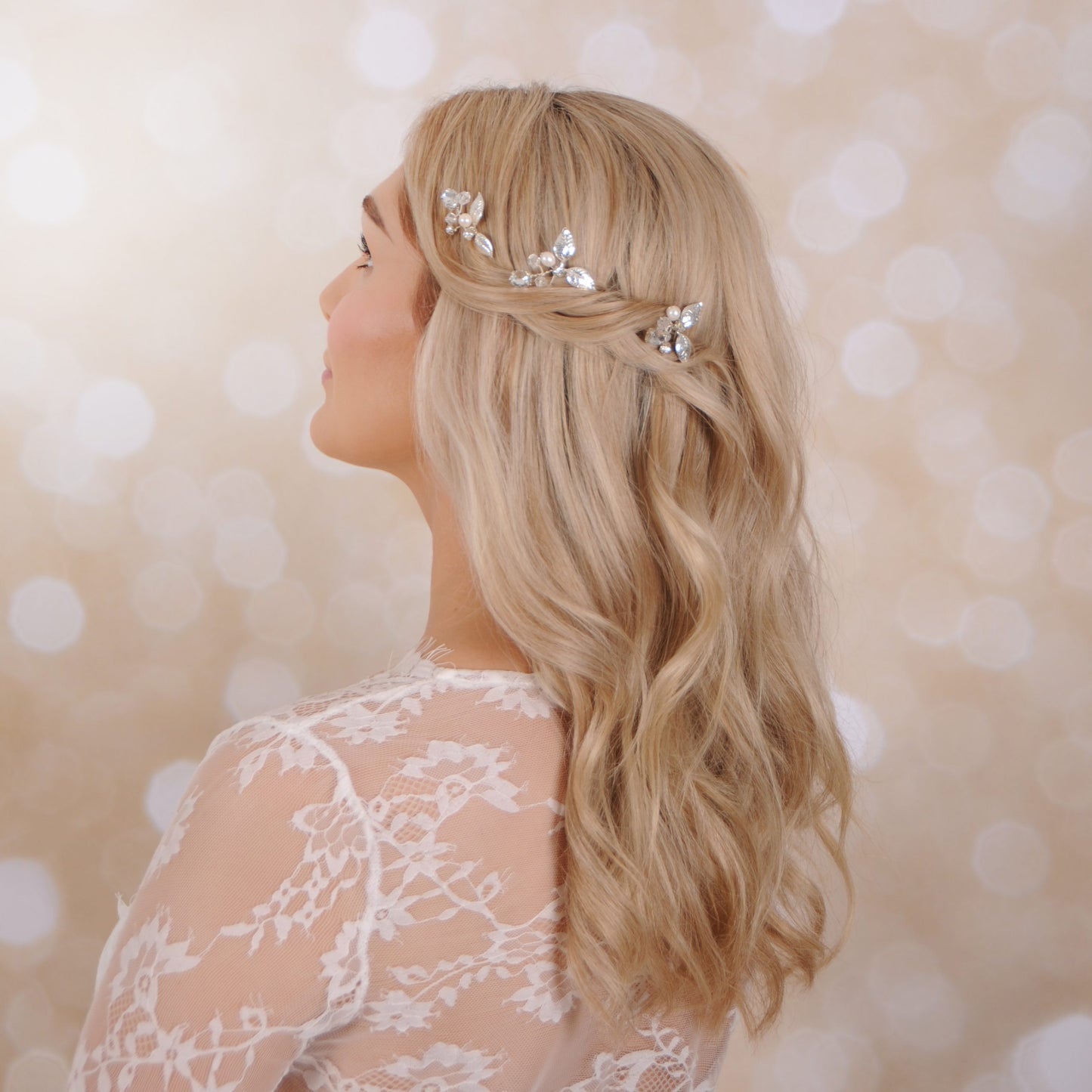 LAUREL LEAF hair pins