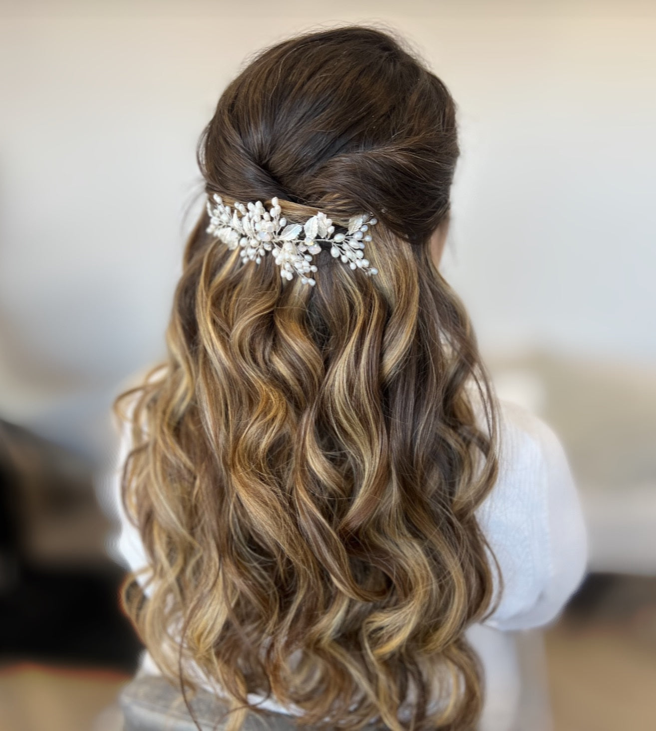 Moonstone haircomb