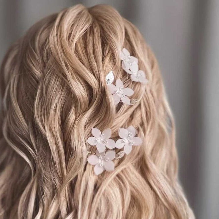 Gardenia Blossom Hair Pins